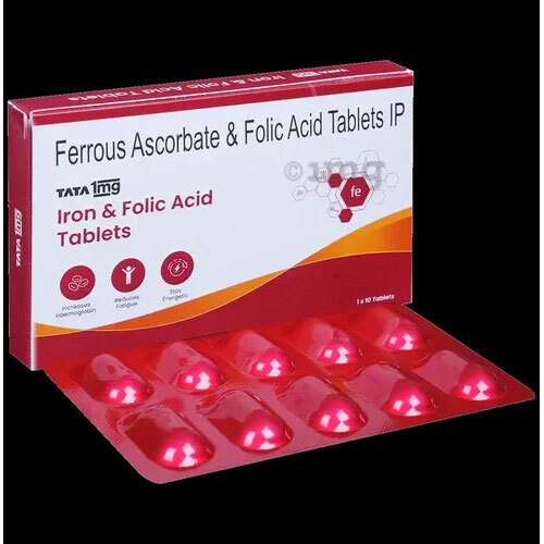 1mg Tata Ferrous Ascorbate And Folic Acid Tablets IP