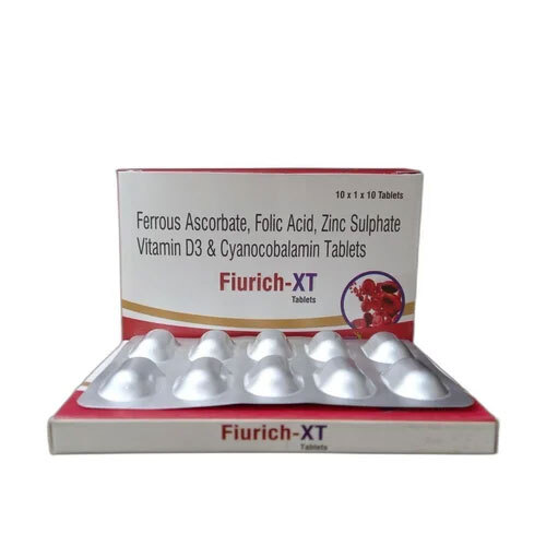 Ferrous Ascorbate Folic Acid Zinc Vitamin D3 And Cyanocobalamin Tablets