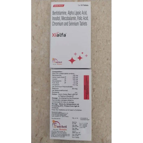 Benfotiamine Alpha Lipoic Acid Inositol Mecobalamin Folic Acid Chromium And Selenium Tablets