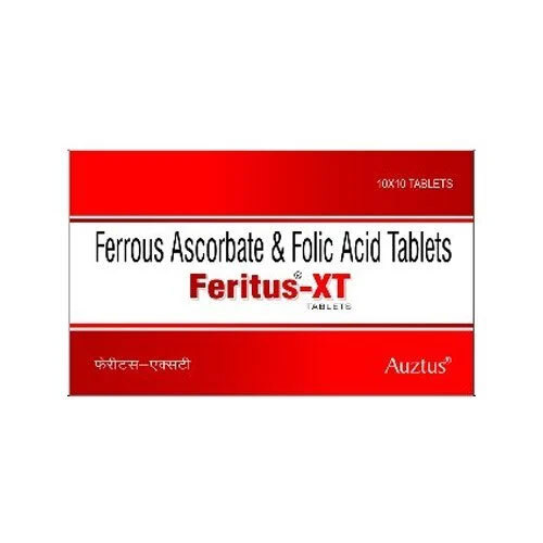 Feritus Xt Ferrous Ascorbate And Folic Acid Tablets - Drug Type: General Medicines