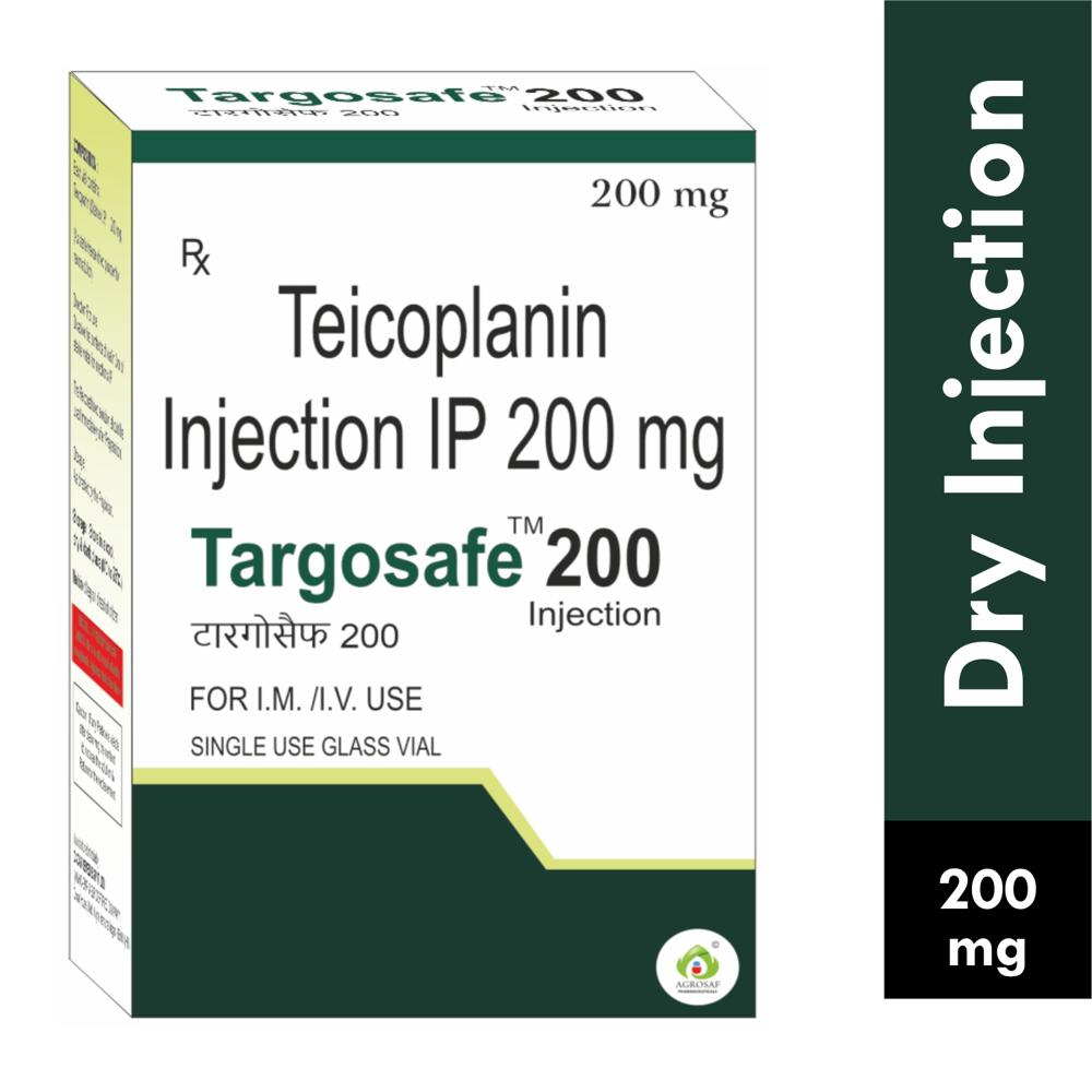 TARGOSAFE 200 INJECTION - Teicoplanin (200mg)