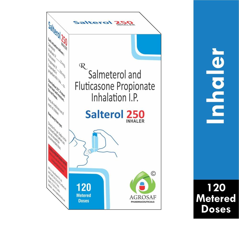 SALTEROL 250 INHALER - Salmeterol (25mcg) + Fluticasone Propionate (250mcg)