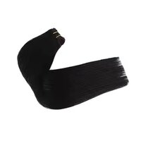 Remy Hair Weft Hair Bundles Straight Weave Machine Double Weft Hair Extensions