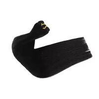 Remy Hair Weft Hair Bundles Straight Weave Machine Double Weft Hair Extensions