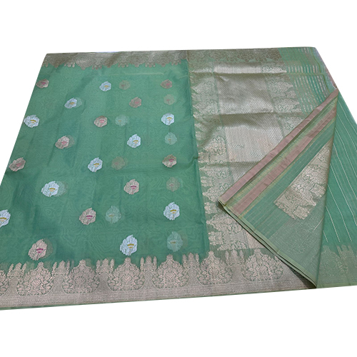Banarasi Pure Organza Sona Roopa Zari Handloom Kadwa Weaving Silk Saree - Color: Different Available