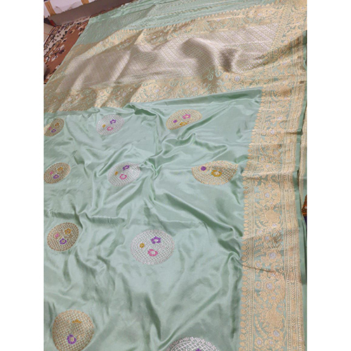 Beautiful Banarasi Pure Ektara Katan Meenadar Buta Handloom Kadwa Weaving Silk Saree - Color: Different Available