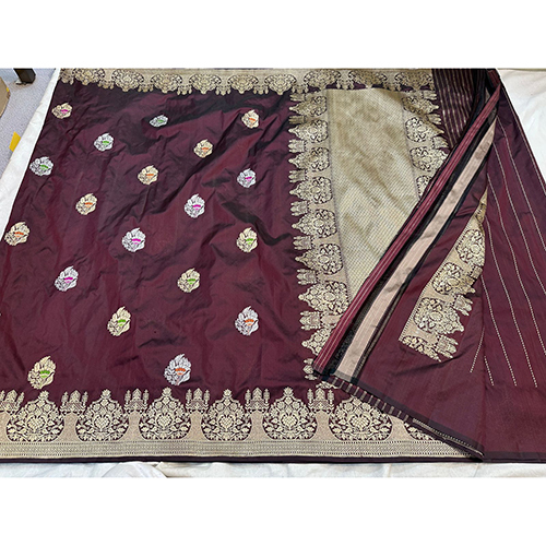 Beautiful Banarasi Pure Katan Handloom Kadwa Weaving Silk Saree - Color: Different Available
