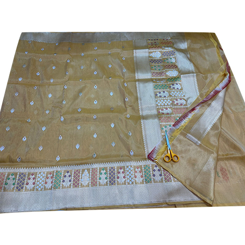Beautiful Banarasi Pure Tissue Katan Meenakari Handloom Kadwa Weaving Silk Saree - Color: Different Available