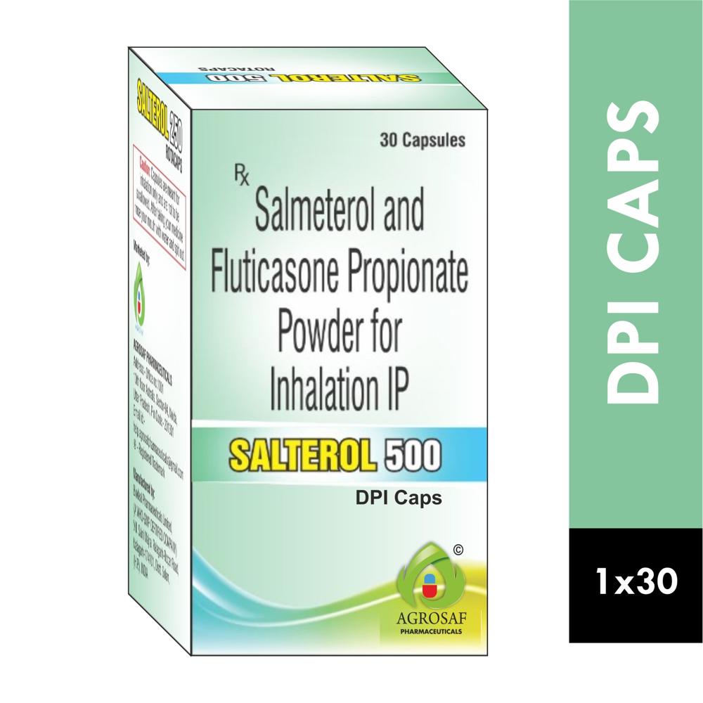 SALTEROL 500 DPICAPS - SALMETEROL(50MCG) & FLUTICASONE PROPIONATE(500MCG)
