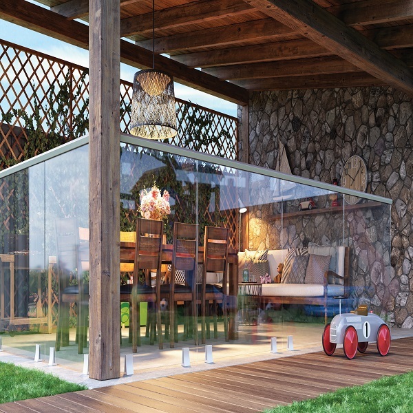 Aluminium Handrail With Glass - Stainless Steel Ss304, Modular Design , Various Finish Options Including Matte, Glossy, Powder Coating, Pvd, Wooden, Anodised