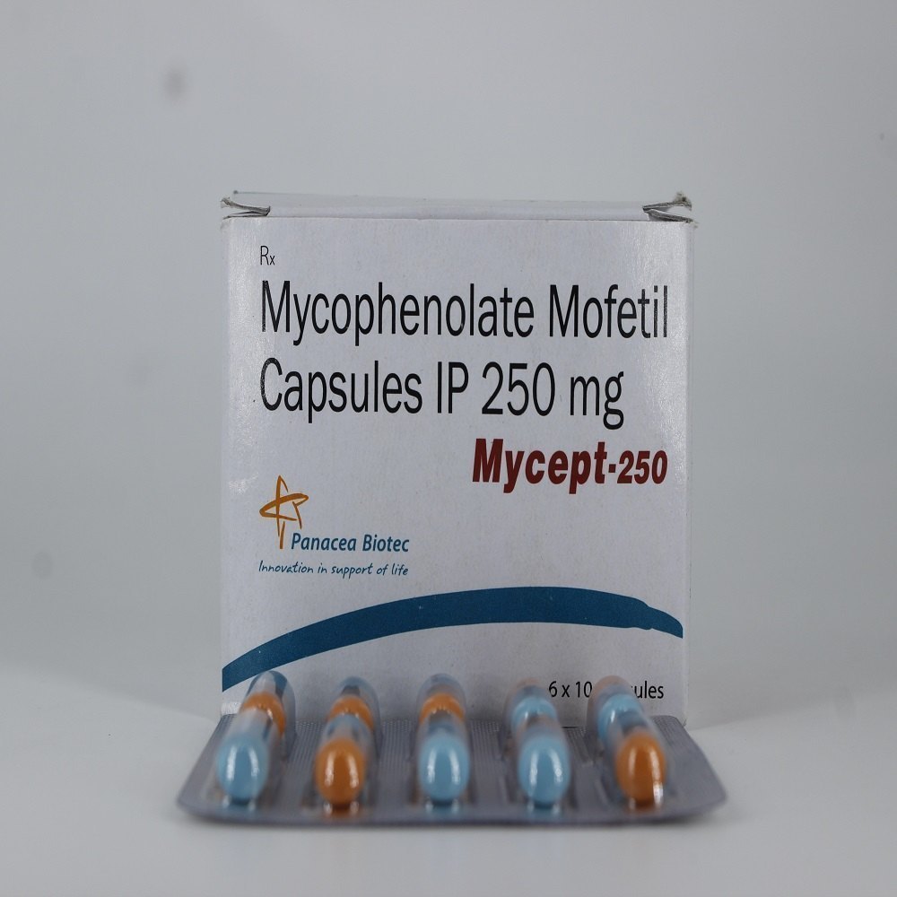 Mycept Mycophenolate mofetil  Capsule 250 mg 