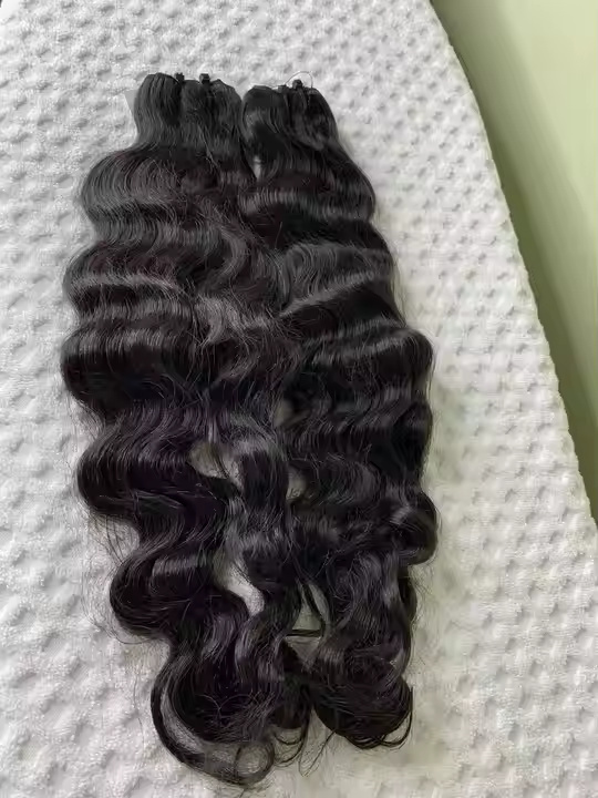 Authentic 100% Raw Indian Unprocessed Human Hair Extensions Lose Curly Bundle