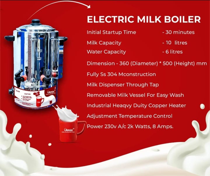 Milk Boiler Gemini
