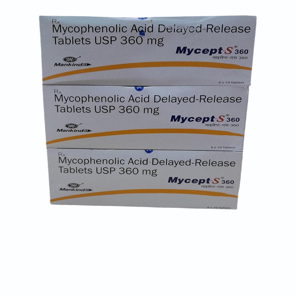 Mycept -S Mycophenolate sodium Tablet 360 mg