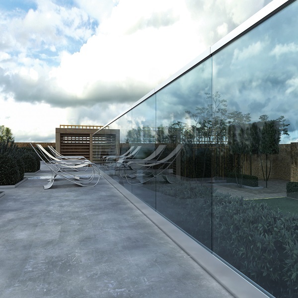 Frameless Aluminium Glass Balustrade