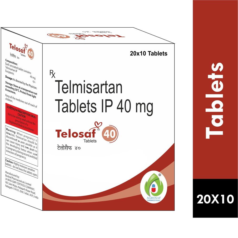 TELOSAF 40 TABLET 20X10 - Telmisartan (40mg)