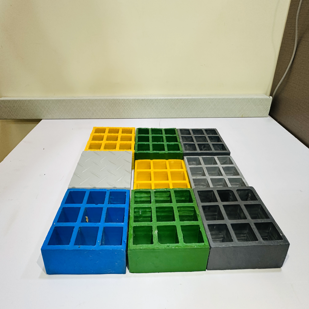 FRP Grating Anti Skid Chequered Surface
