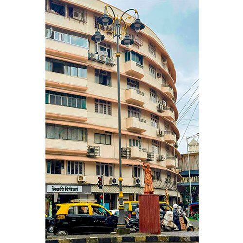 P DMELLO Cast Iron decoretive double arm pole