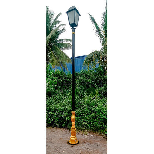 ORCHID black & gold Cast Iron Post Top