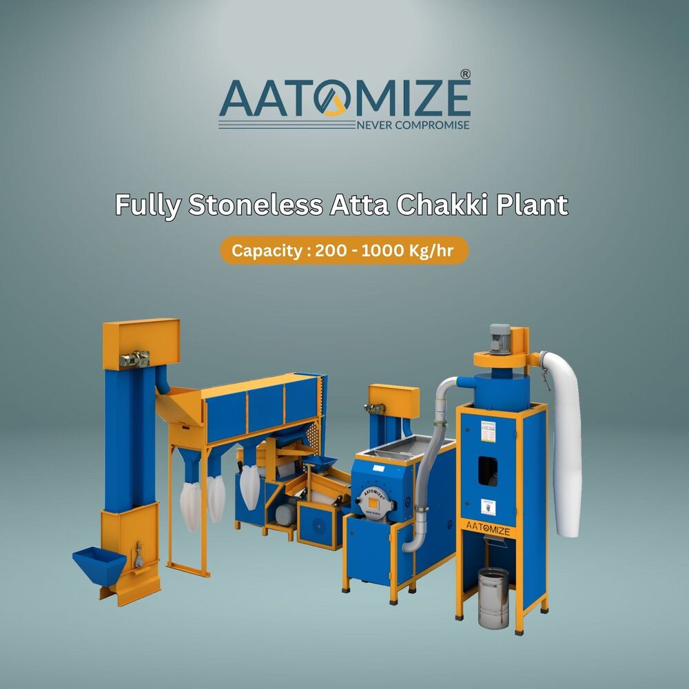 Stoneless Industrial Wheat Flour Milling Plant 200-1000 Kg/hr