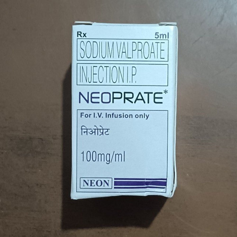 Neoprate Sodium Valproate  Injection 100mg