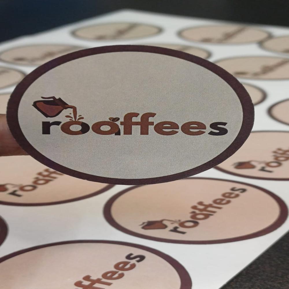 Custom Round Stickers - Coating Type: Glossy