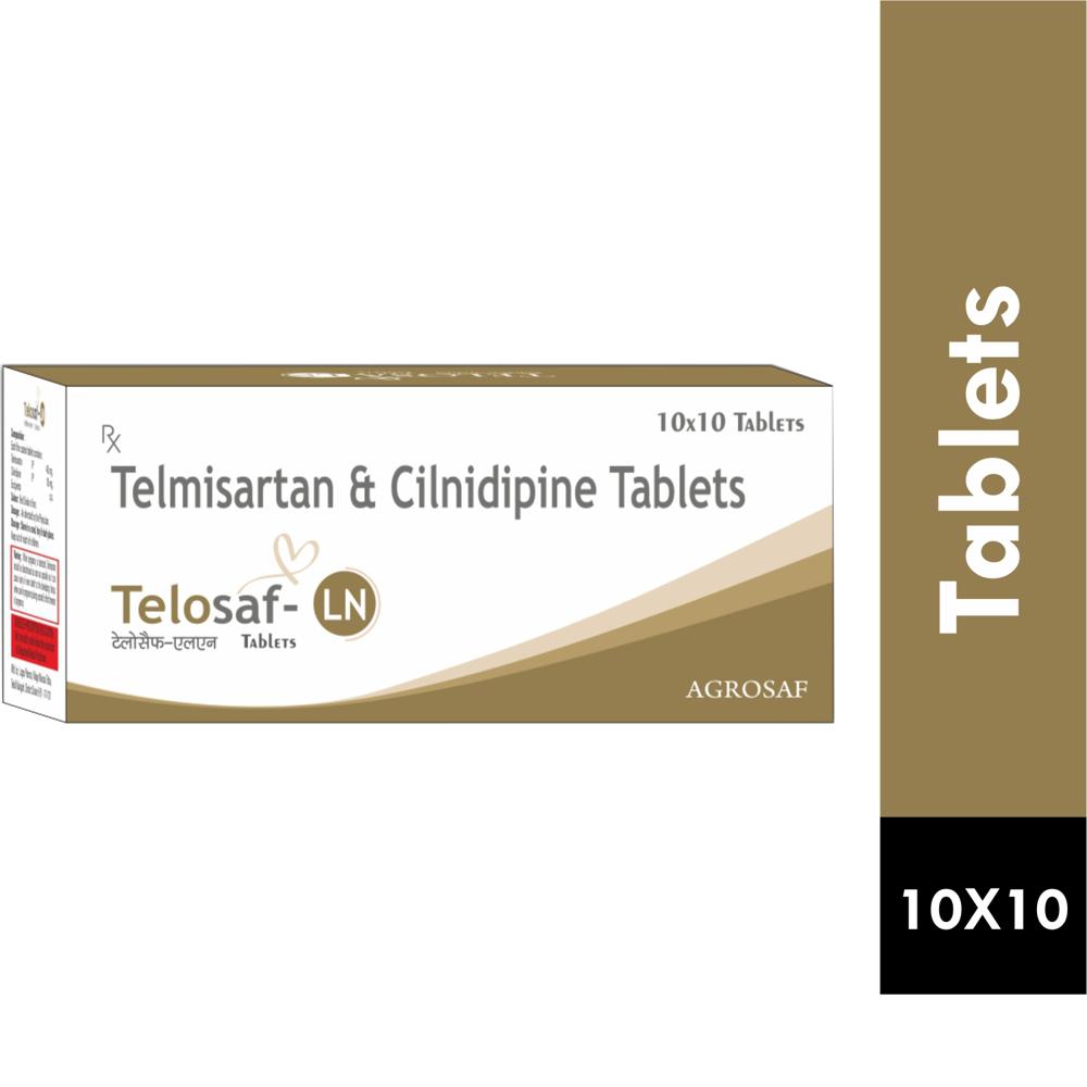 TELOSAF LN TABLET - Telmisartan 40 mg & Cilnidipine 10 mg