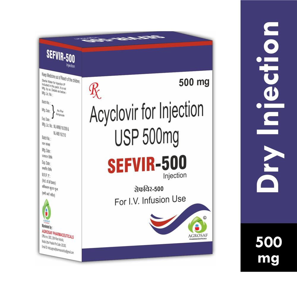SEFVIR 500MG INJ - Acyclovir (500mg)