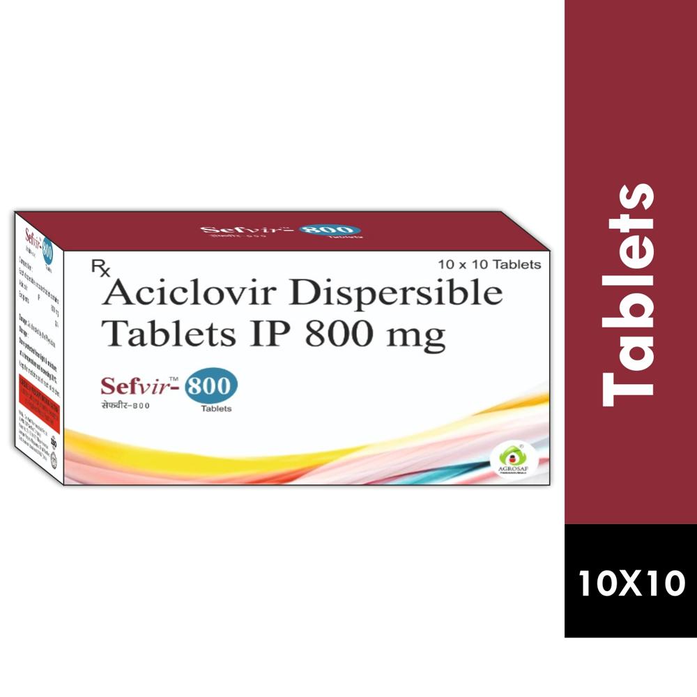 SEFVIR 800 TABLET - Aciclovir (800mg)