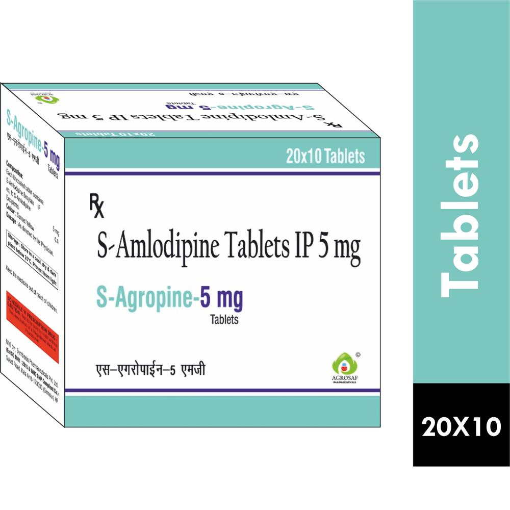 S AGROPINE 5MG TABLET - S-Amlodipine 5mg
