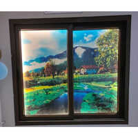 Dark Oak 2 Track Sliding Window - Coating Type: Powder Coated