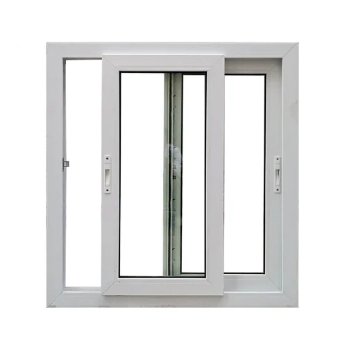 2 Track White Upvc Sliding Window - Coating Type: Powder Coated