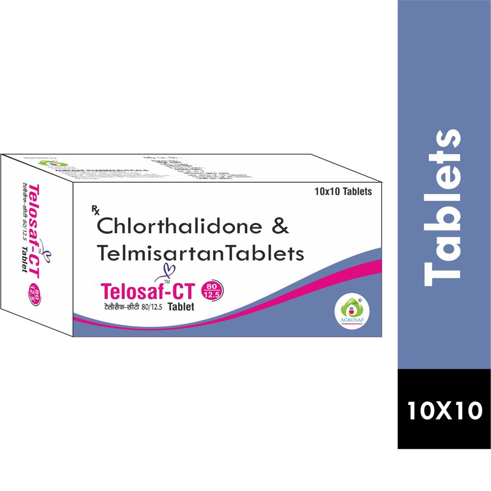 TELOSAF-CT 80/12.5 TABLET - TELMISARTAN & CHLORTHALIDONE