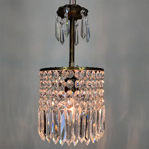18 Inch Glass Crystals Hanging Chandelier