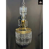 Brass Crystal Chandelier