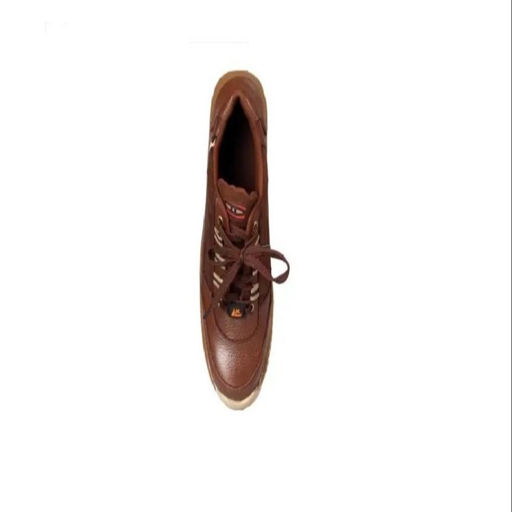 Brown Leather Safety Shoes For Men