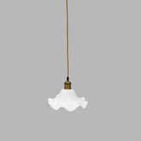 Patterned Glass Hanging Round Pendant Ceiling Light