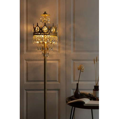 Antique Brass Floor Lamps - Color: Golden