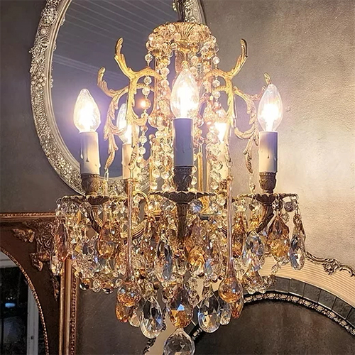Glass Vintage Crystal Wall Light - Application: Decoration