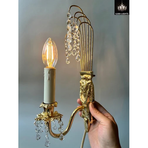 LED Brass Wall Sconce
