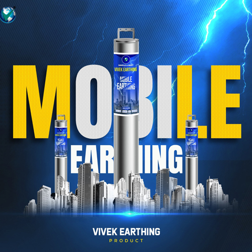 Mobile Earthing Electrode - Color: Silver
