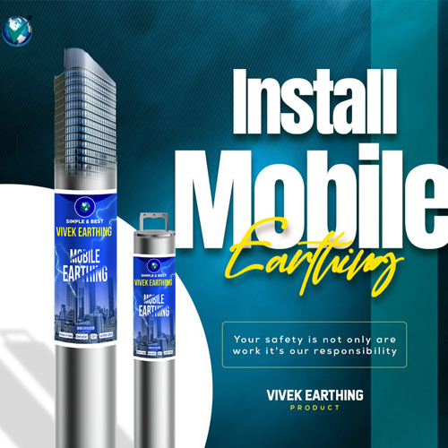 Mobile Earthing Electrode - Color: Silver