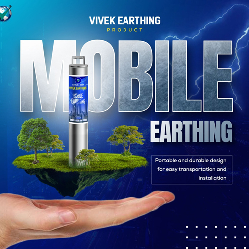 Mobile Earthing Electrode - Color: Silver