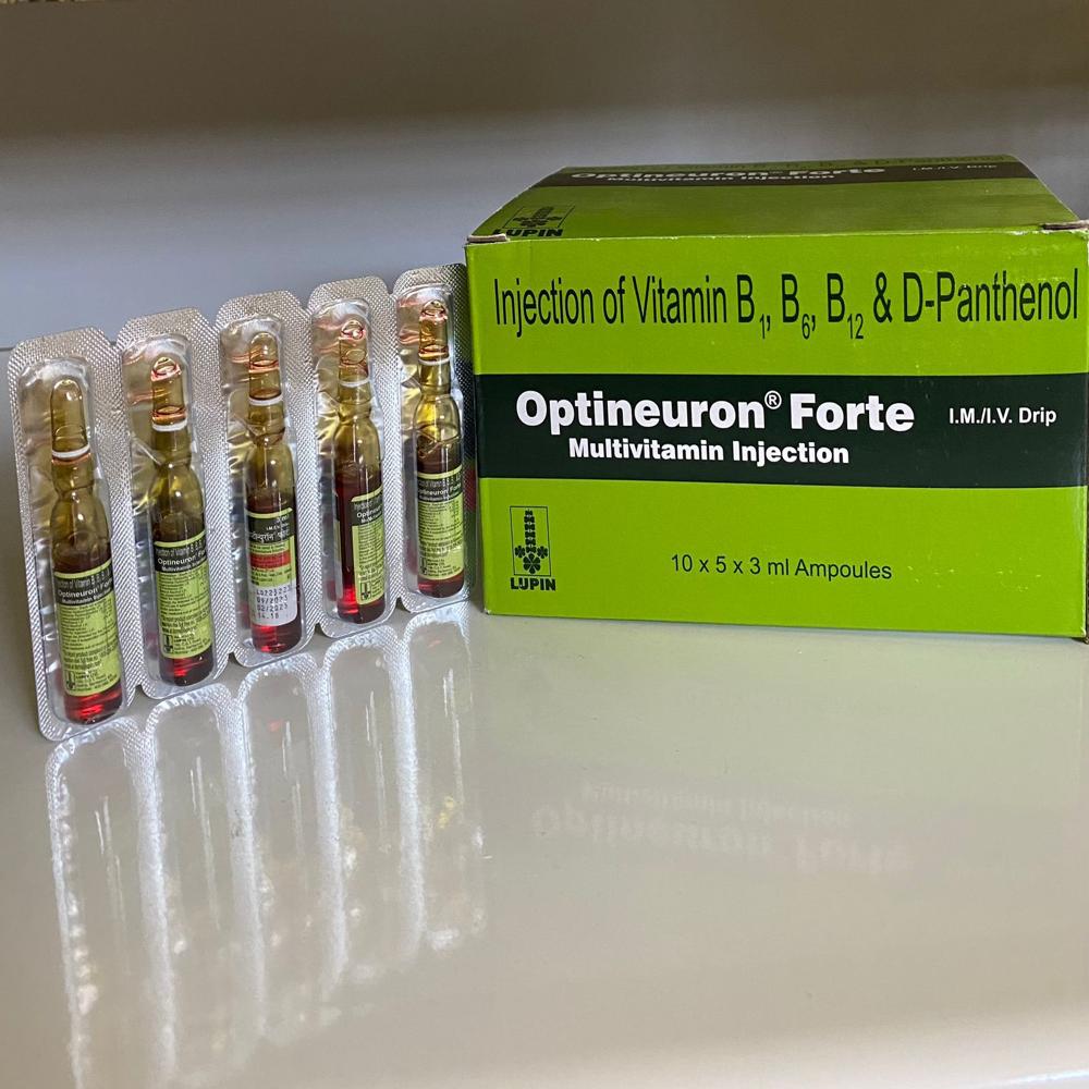Optineuron Forte Thiamine Vitamin B1, Vitamin B6 & D-Panthenol Injection50mg