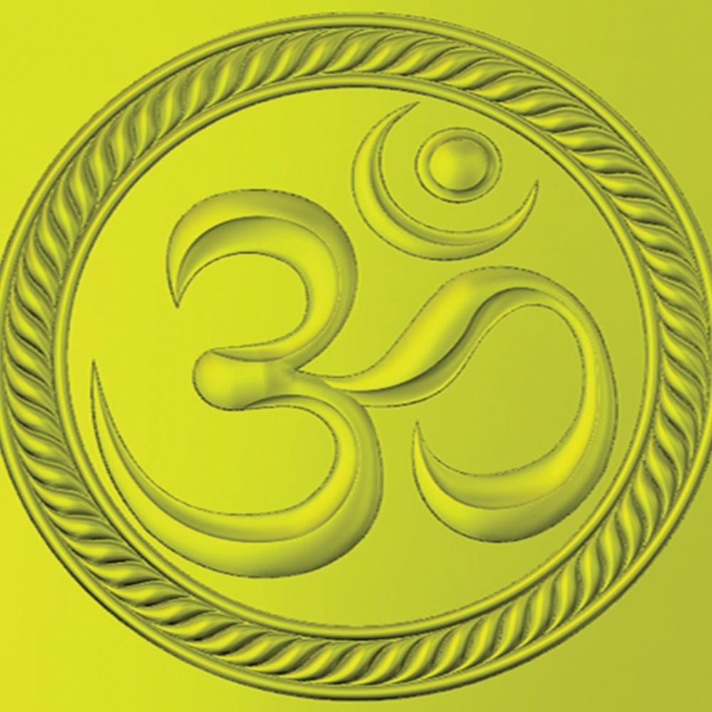 Om Natural Sandstone Embossed Wall Mural - Features: Durable