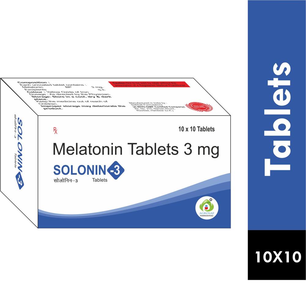 SOLONIN 3 TABLET - MELATONIN 3MG TABLET