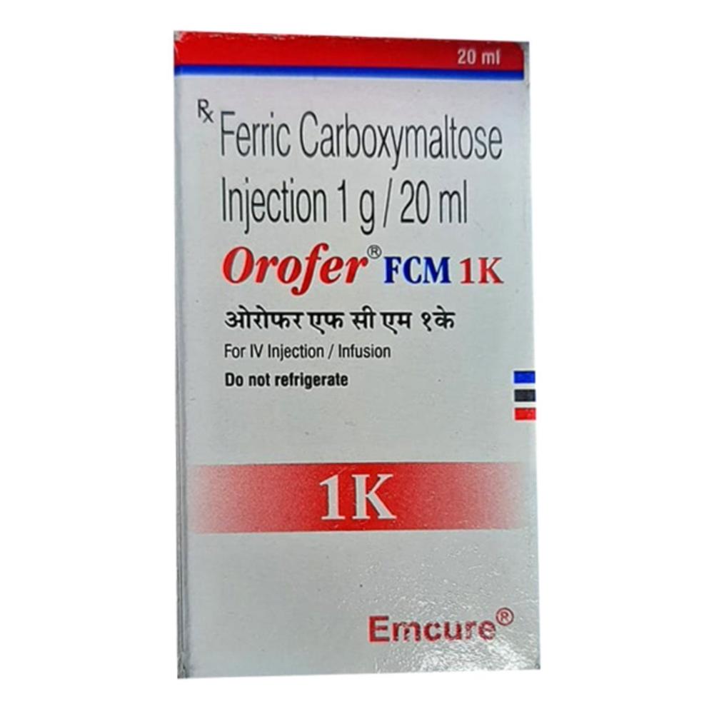 Orofer Ferric Carboxymaltose Injectio 50mg - Dosage Form: Liquid