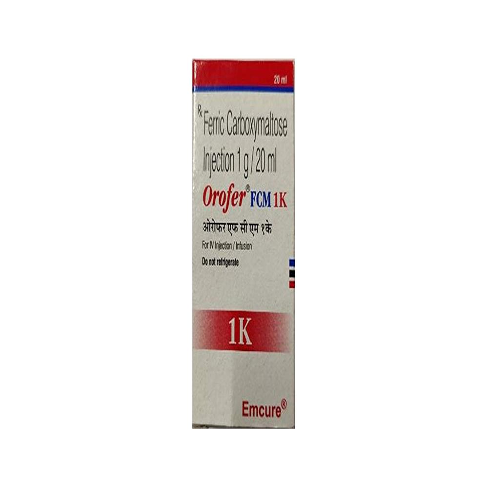 Orofer Ferric Carboxymaltose Injectio 50mg - Dosage Form: Liquid