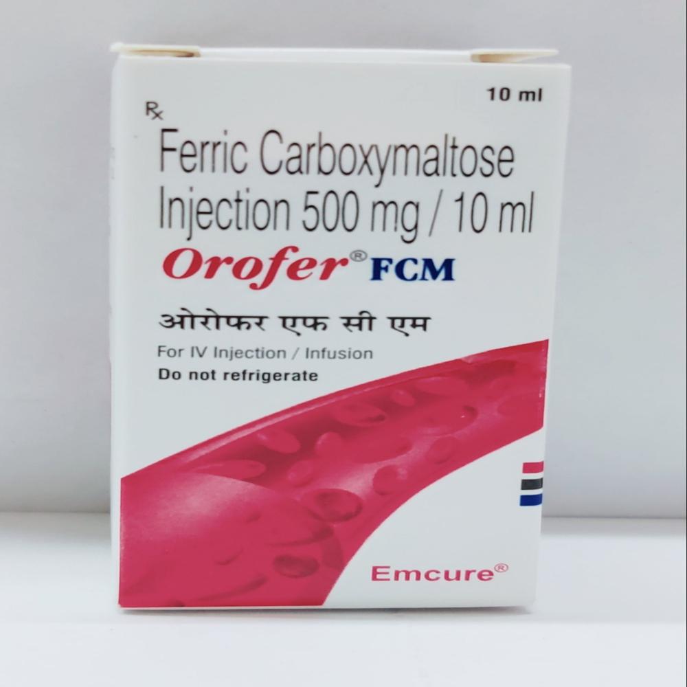 Orofer Ferric Carboxymaltose Injection 500mg - Dosage Form: Liquid