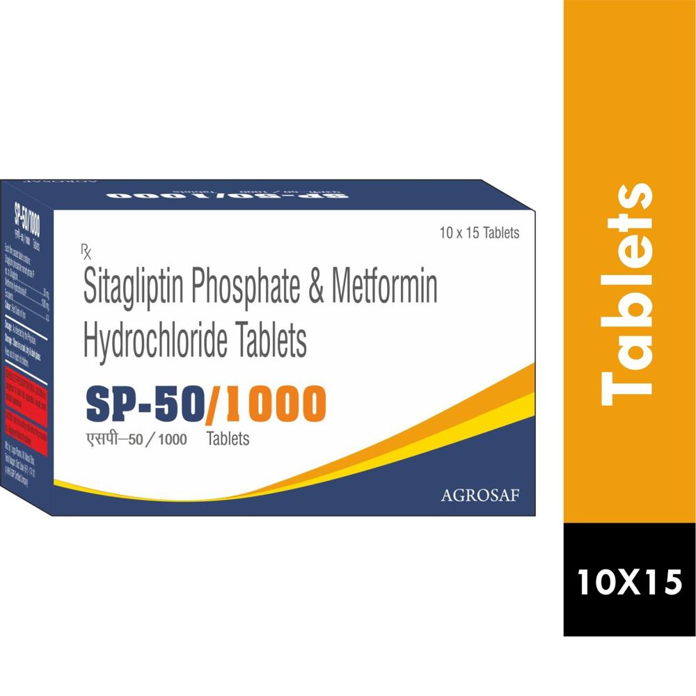 SP 50/1000 MG TABLET - Sitagliptin 50mg + Metformin 1000mg